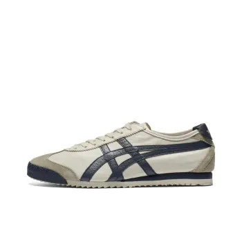Onitsuka Tiger MEXICO 66 Anti Slip Wear Resistant Low Top Casual Shoes Unisex Beige Blue