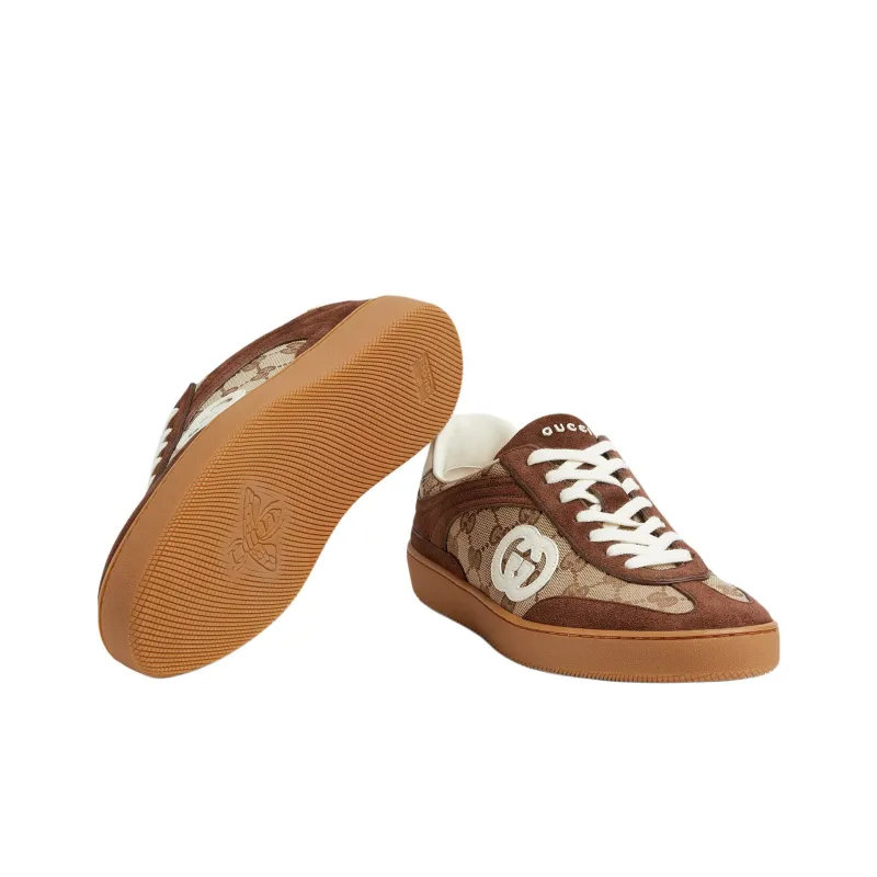 GUCCI G75 'Interlocking G Dark Brown Suede'-5