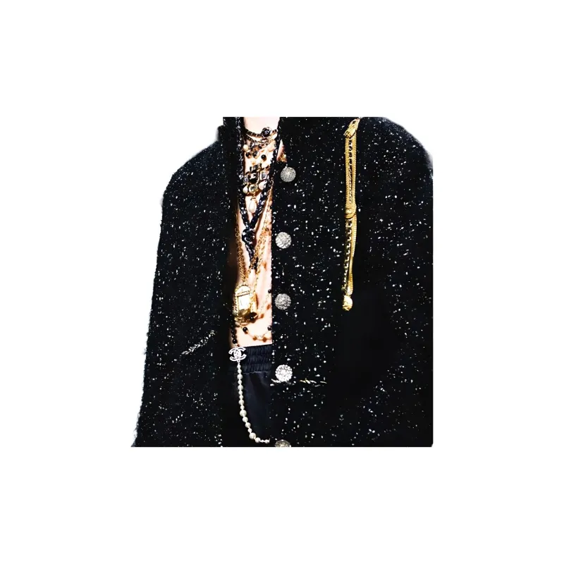 CHANEL Coats Women's Black-3