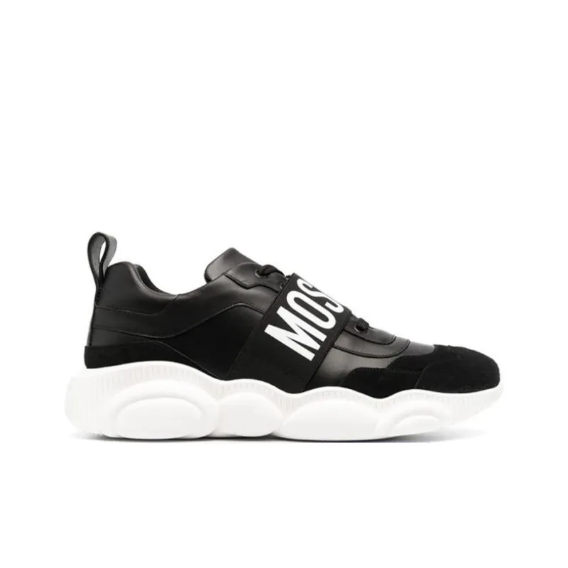 MOSCHINO Low Top Casual Shoes Men's Black-1