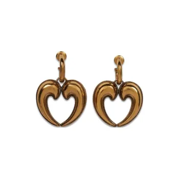 ETRO Heart Embellished Drop Earrings