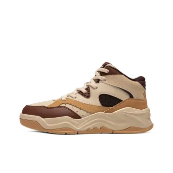 361° Anti Slip Wear Resistant High Top Casual Shoes Men's Apricot Tea Brown