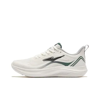 Erke Cushioning Breathable Low Top Running Shoes Men's Microcrystal White Pine Frost Green