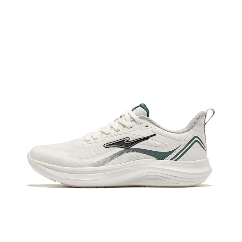 Erke Cushioning Breathable Low-Top Running Shoes Men's Microcrystal White Pine Frost Green-0