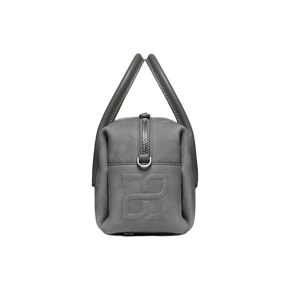 ZESH Calfskin One Shoulder Handbag Trumpets Women's Concrete Gray-3