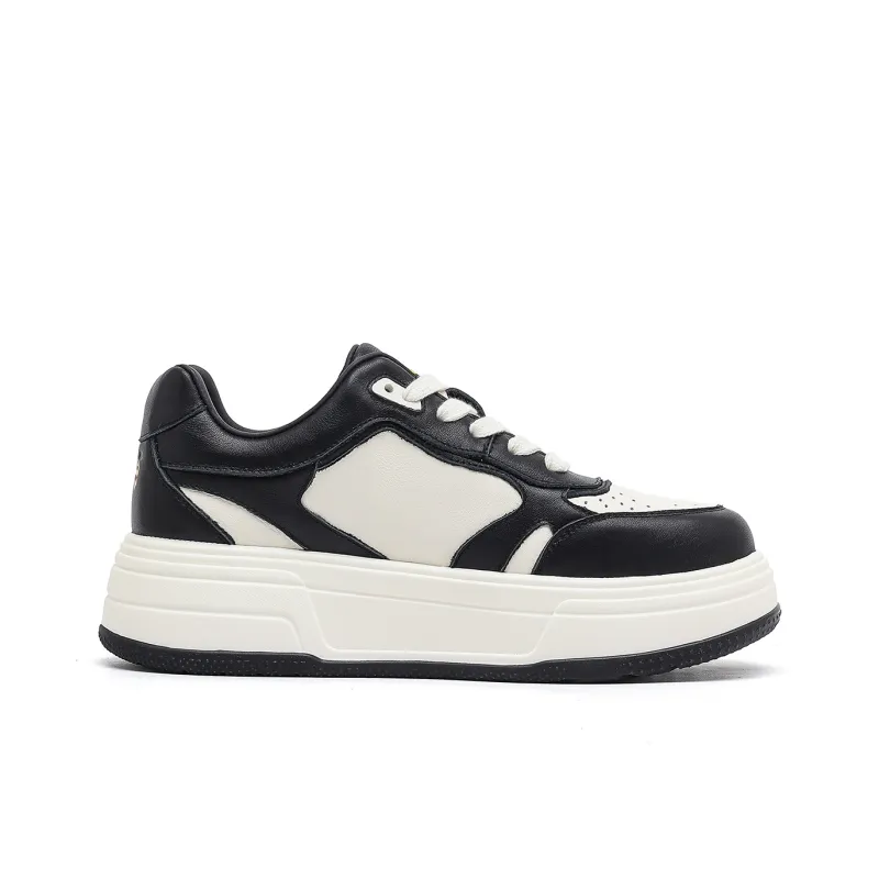 Lee Small White Shoes Cushioning Breathable Height Increasing Low Top Skateboard Shoes Women's-3