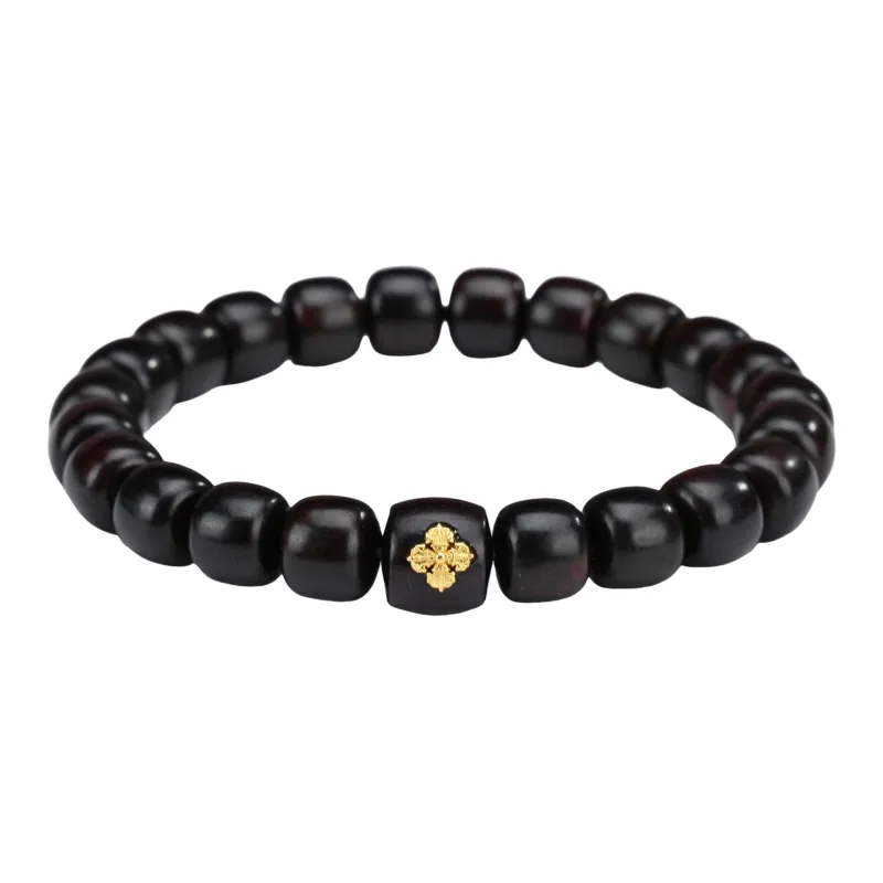Magic Circle Pterocarpus Wooden Bracelets Unisex-0