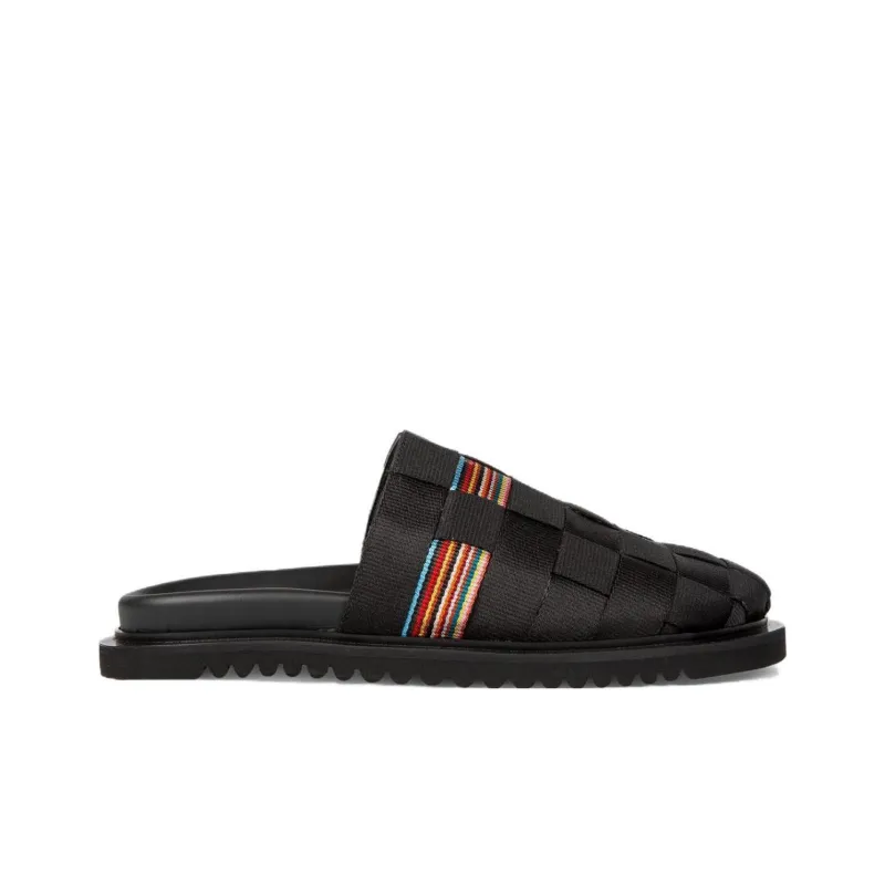Paul Smith Rubber Sole Wrap-toe Slippers Men's Black-1