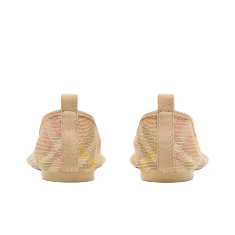 Burberry Casual Single Shoes Women's Beige-3