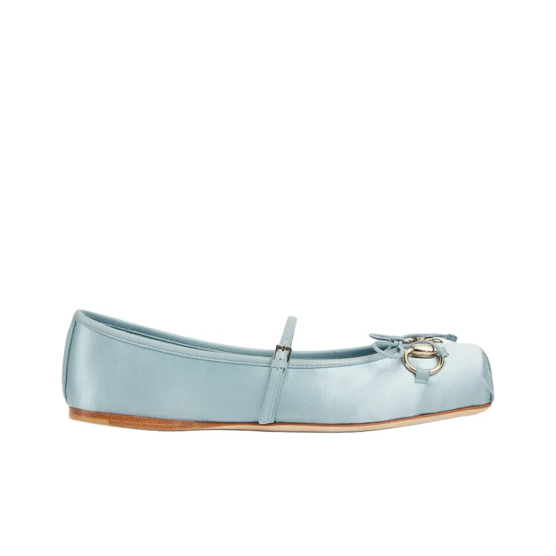 GUCCI Horsebit Casual Single Shoes Women's Blue-1