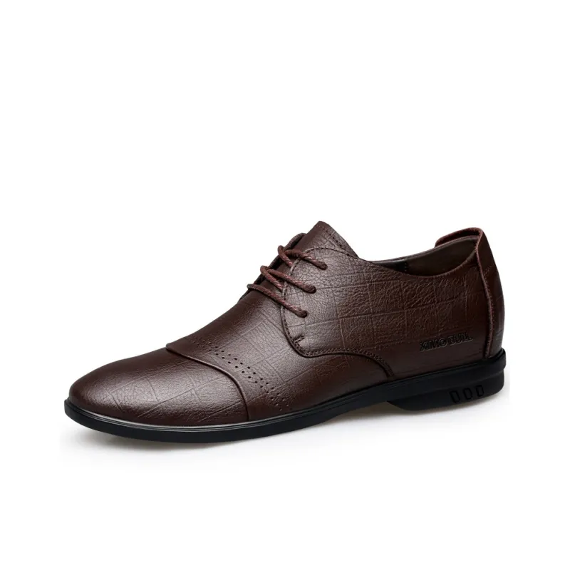 XIMO BULL Dress Shoes Men Low Top Black-13