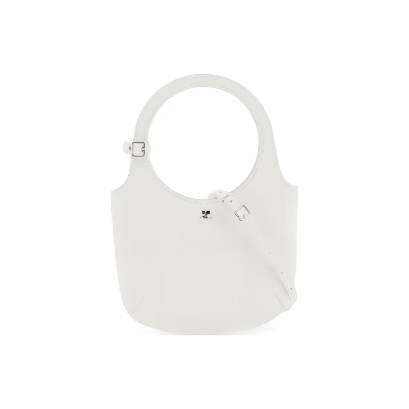 COURREGES Holy Leather Bag 'White'-4