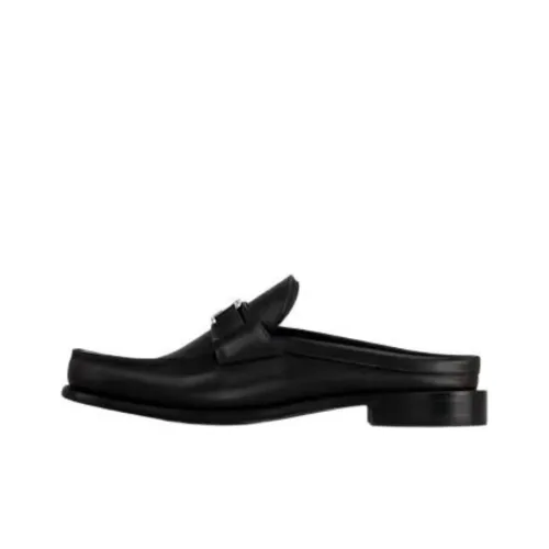 LOUIS VUITTON Major Wrap-toe Slippers Men's Black
