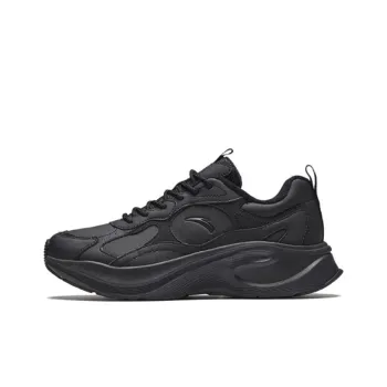 Anta Elusive Cushioning Wear Resistant Low Top Casual Shoes Men's Black