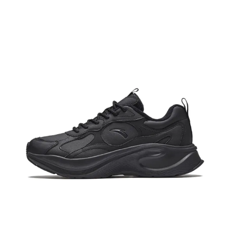 Anta Elusive Cushioning Wear Resistant Low Top Casual Shoes Men's Black-0