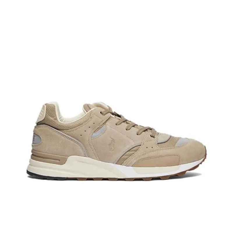 Polo Ralph Lauren Trackster 200 Low-Top Casual Shoes Women's Beige-1