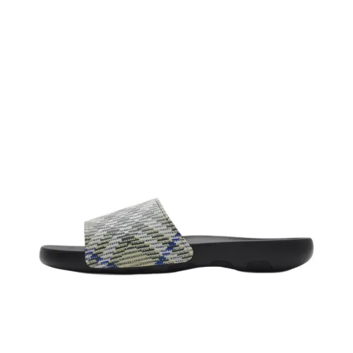Burberry Abrasion Resistant Slide Slippers Men's Black