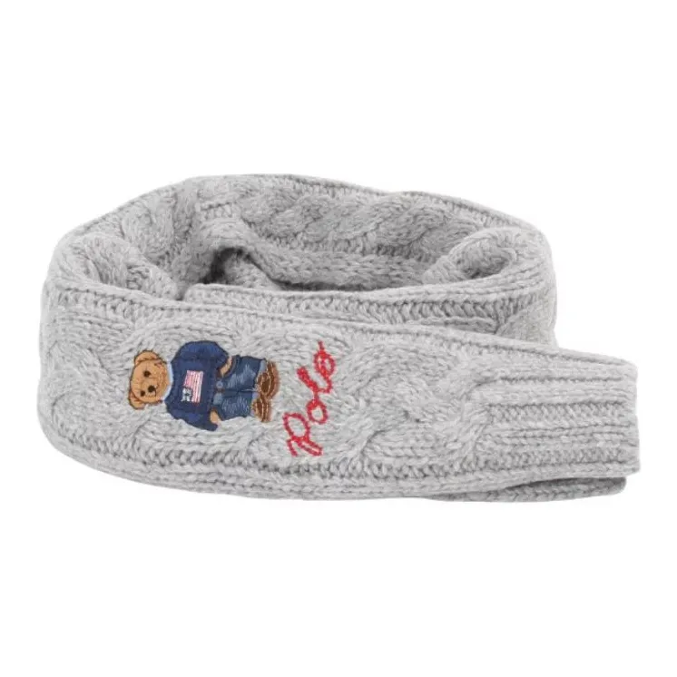 Polo Ralph Lauren Polyester Knit Scarves Men's Gray-3
