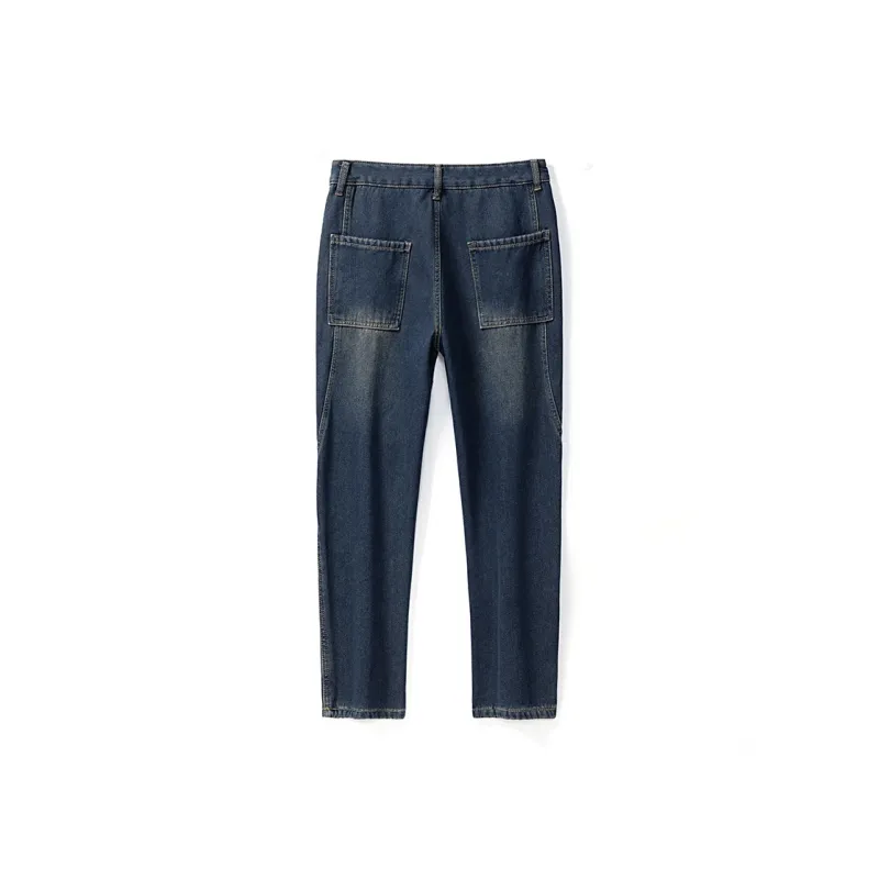FASTFISH Jeans Men's Vintage Blue-3