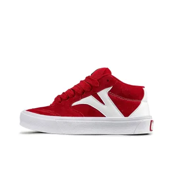 VFDF Snake Year Limited Edition Anti Slip Wear Resistant Mid Top Skateboard Shoes Unisex Red White
