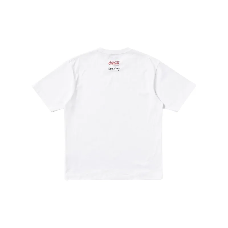 Coca cola X Keith Haring X UNIQLO Keith Haring X Coca Cola Collaboration T Shirts Unisex White-1