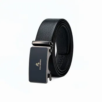 POLOMEISDO Top Grain Cow Leather Men's Belt Contact Customer Service For Writing A Greeting Card Men's 3.5cm