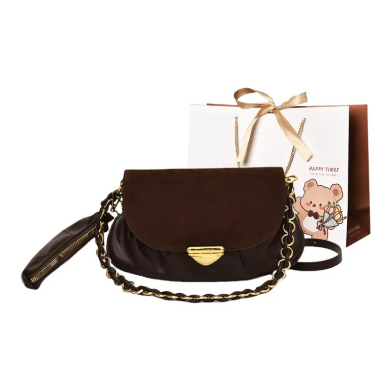 ERANGBEAR PU With Matte Crossbody Bag Women's Black/Brown/Red/Coffee-8