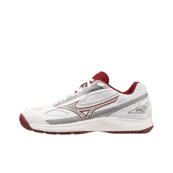 Mizuno Anti Slip Wear Resistant Low Top Tennis Shoes Women's White Red