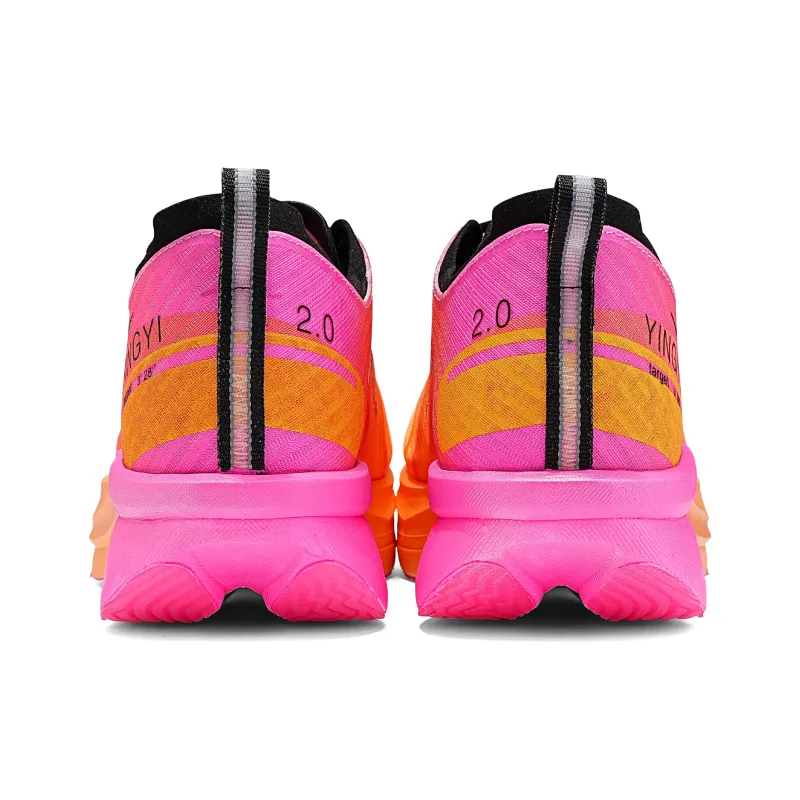 IRUNSVAN Low-Top Running Shoes Unisex Orange Wind Breaking Waves-5