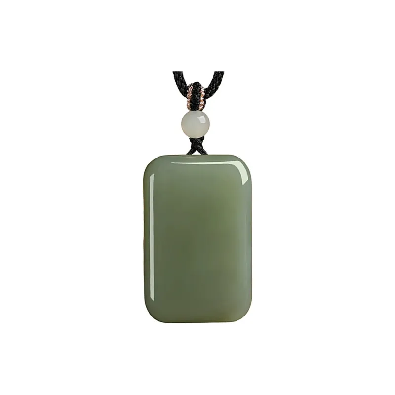 Zhen Yu Zhen Pin Hetian Jade Necklaces Pale Greenish White Jade Unisex-0