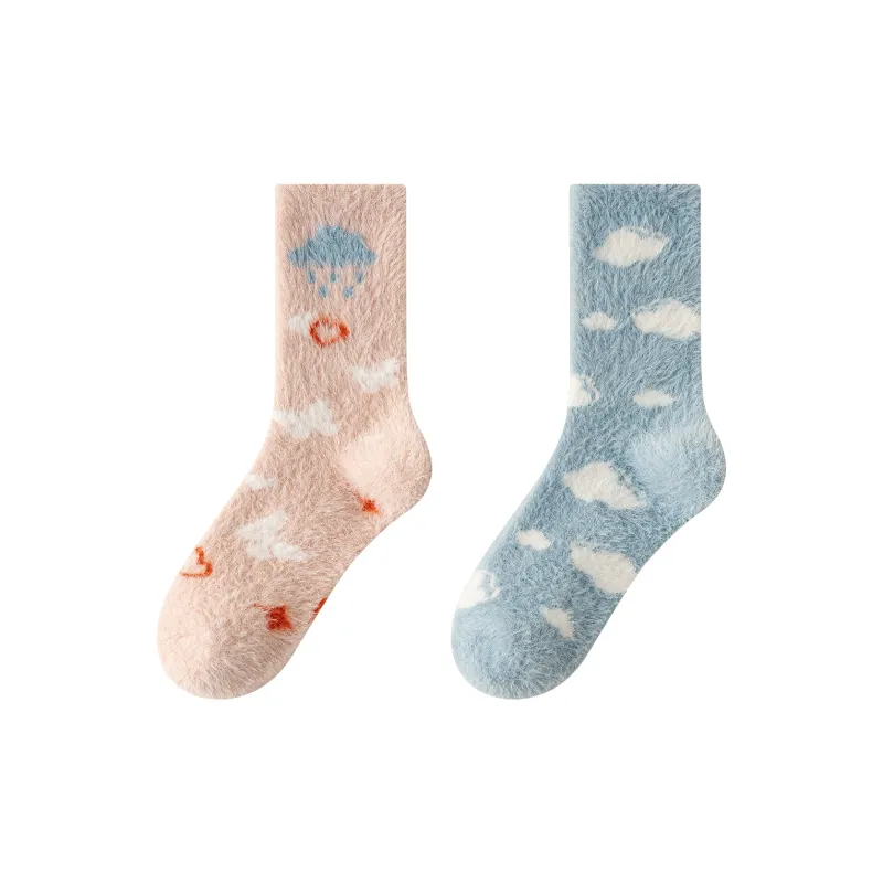 XXLLG Mid Calf Socks Women's 2 Pack-8