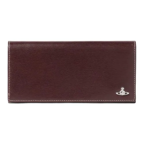 Vivienne Westwood Inside Color Cow Leather Wallet Men's Bordeaux Red