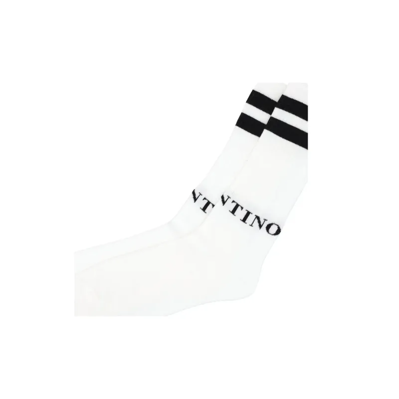 Valentino Knee High Socks Men's 1 Pack White-3