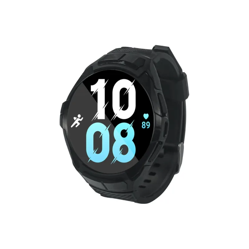 LONGYUGU Compatible With Samsung Watch 4/Watch 5 Minimalist Style Strap+Watch Frame One Piece Wrist Watch Strap-0