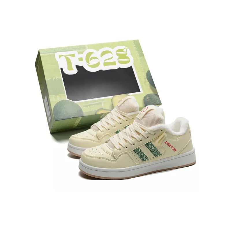 T628 Puffy Shoes, Box Included Slip Resistant, Abrasion Resistant, Lightweight Low Top Skateboard Shoes Unisex-52