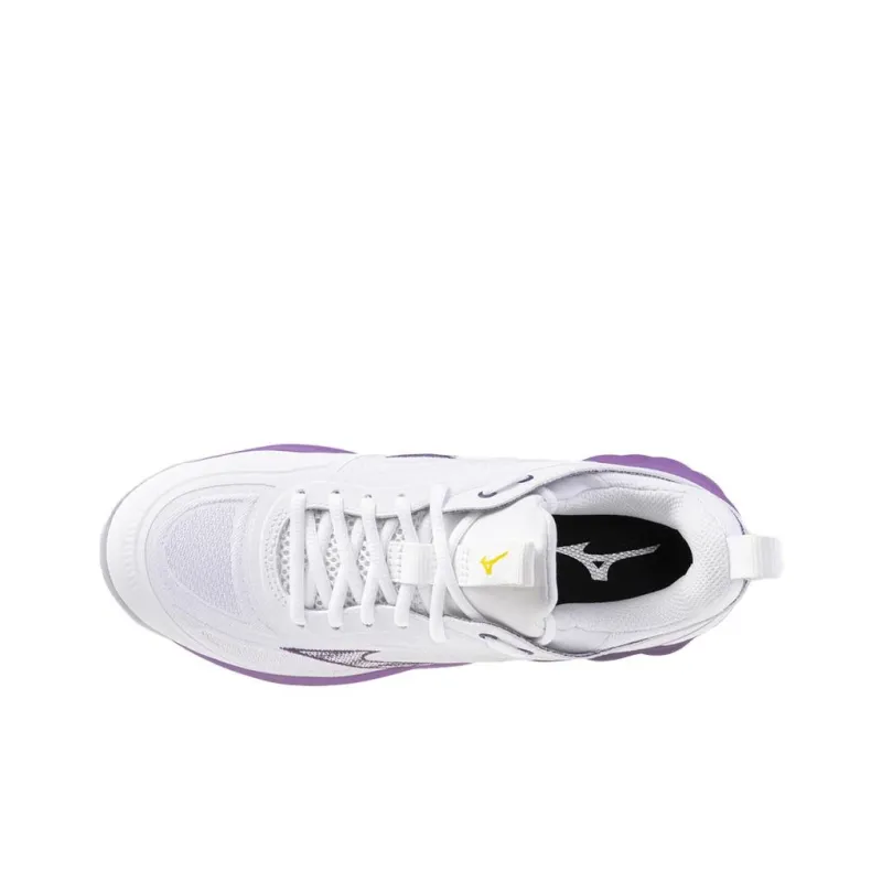 Mizuno Women's Wave Luminous 3 'White Patrician Purple' Women's-2