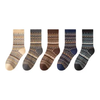 MIIOW Mid Calf Socks Men's Combo Set