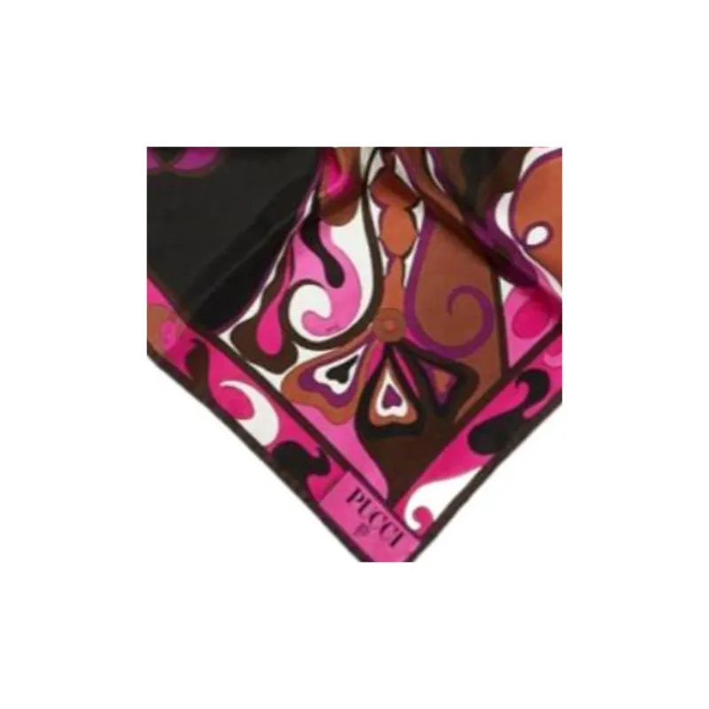 EMILIO PUCCI Small Orchidee print Silk Scarf-2