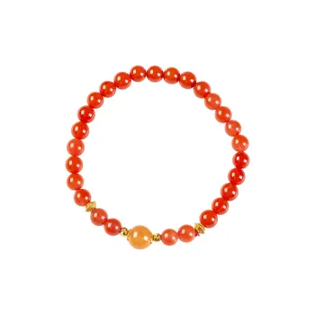 Execute The Blessing Southern Red Agate Bracelets Unisex