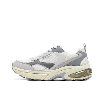 Skechers Anti Slip Wear Resistant Low Top Chunky Sneakers Women's White Gray