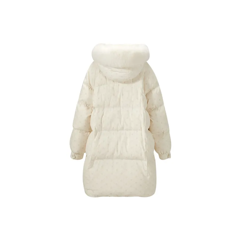 XIANGYING Down Jacket Women's Beige-3