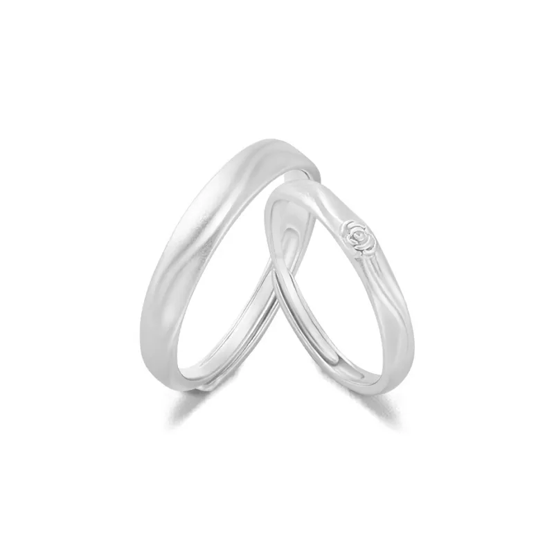 FORCHI Sterling Silver Rings Unisex Anniversary Gift For Girl-0