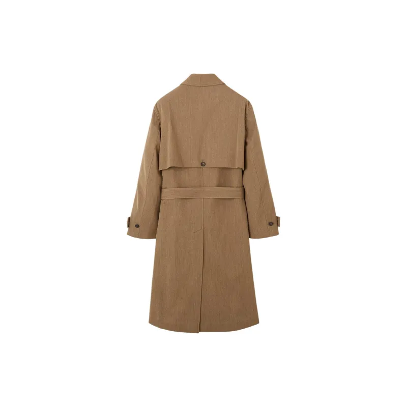 Loro Piana Tommaso FW24 Trench Coat Men's Earthy Earth Yellow-1