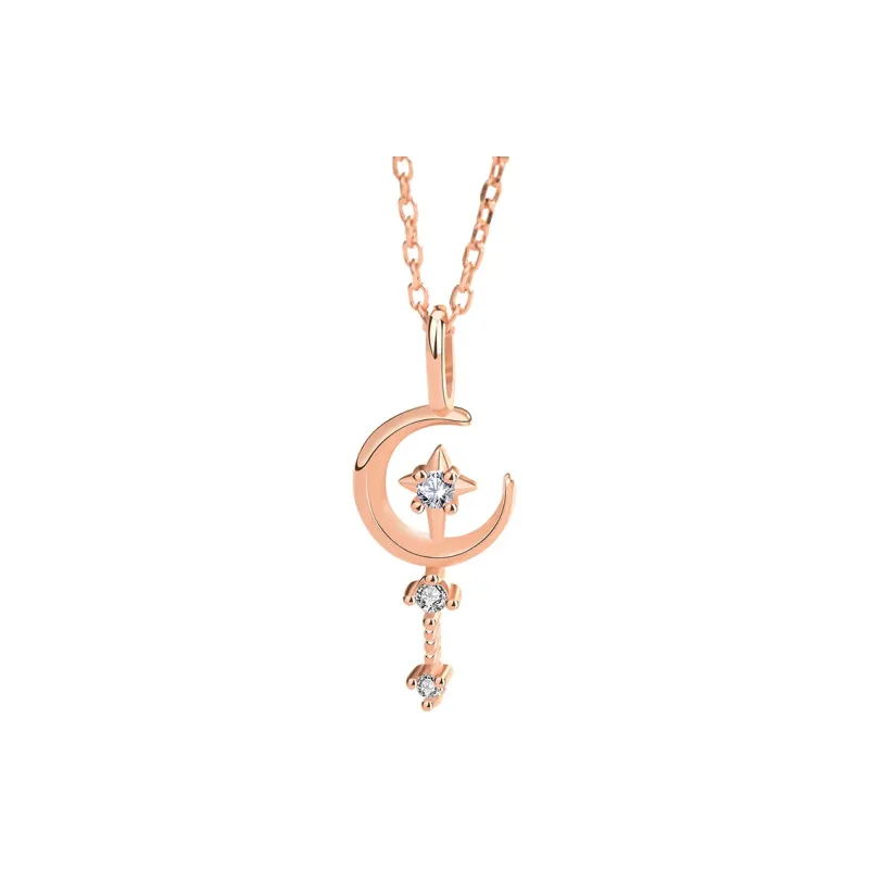 KEMLAIDA S925 Silver Necklaces Women's Rose Gold-0