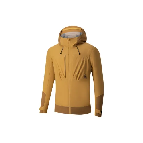 361° Waterproof Breathable Windproof And Wear-Resistant Windbreaker Jacket Unisex Amber Yellow