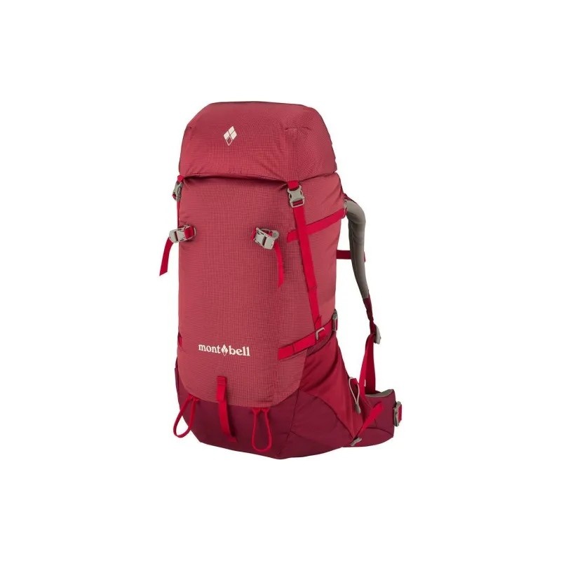 MONTBELL Nylon Outdoor Mountaineering Bag Backpack Regular Women's Burgundy-0
