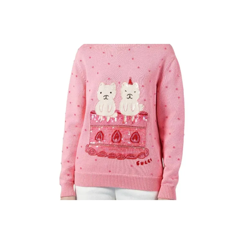 GUCCI SS23 Sweater Women's Pink-4