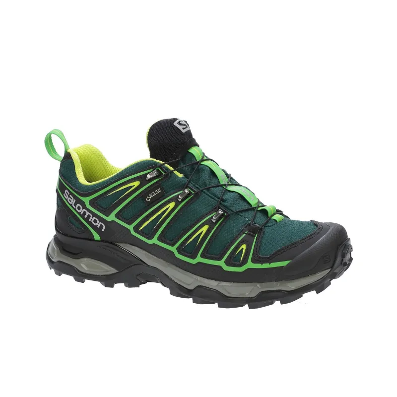 SALOMON X Ultra 2 Anti-Slip Wear-Resistant Low-Top Trekking Shoes Men's Green Black-1