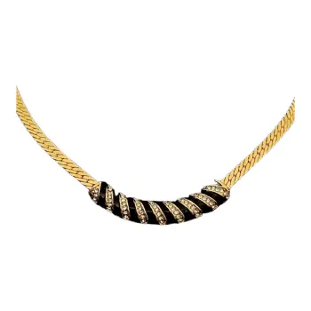 KING OF BLING Copper, Oil Drip, Zircon Necklaces Unisex Good Luck