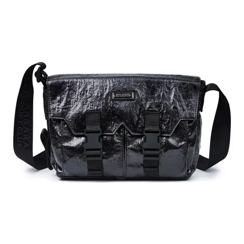 SANTA BARBARA POLO & RACQUET CLUB Fabric Crossbody Bag Regular Men's Black